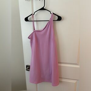 One-Shoulder Traveler Mini Dress with bodysuit